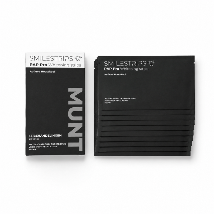 PAP Pro + Actieve Houtskool Whitening strips