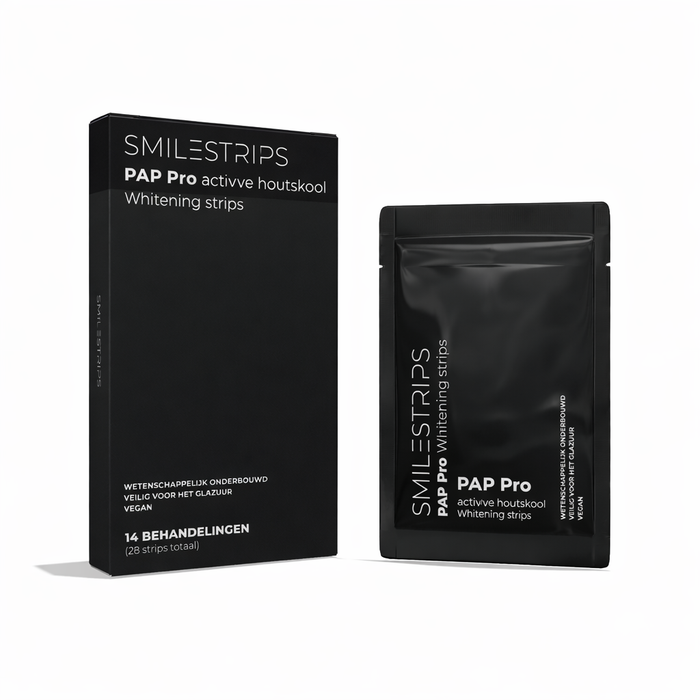 PAP Pro + Actieve Houtskool Whitening strips