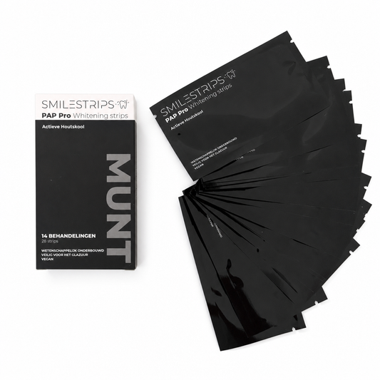 PAP Pro + Actieve Houtskool Whitening strips