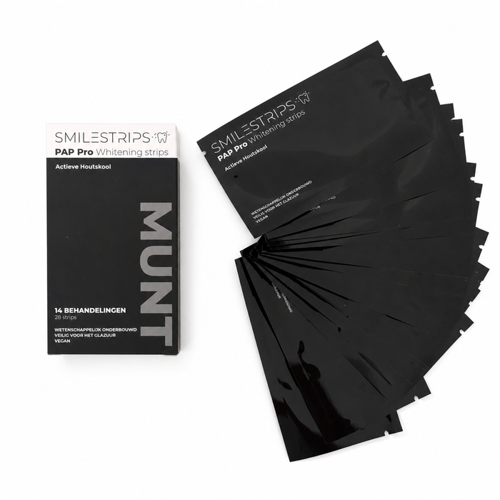 PAP Pro + Actieve Houtskool Whitening strips