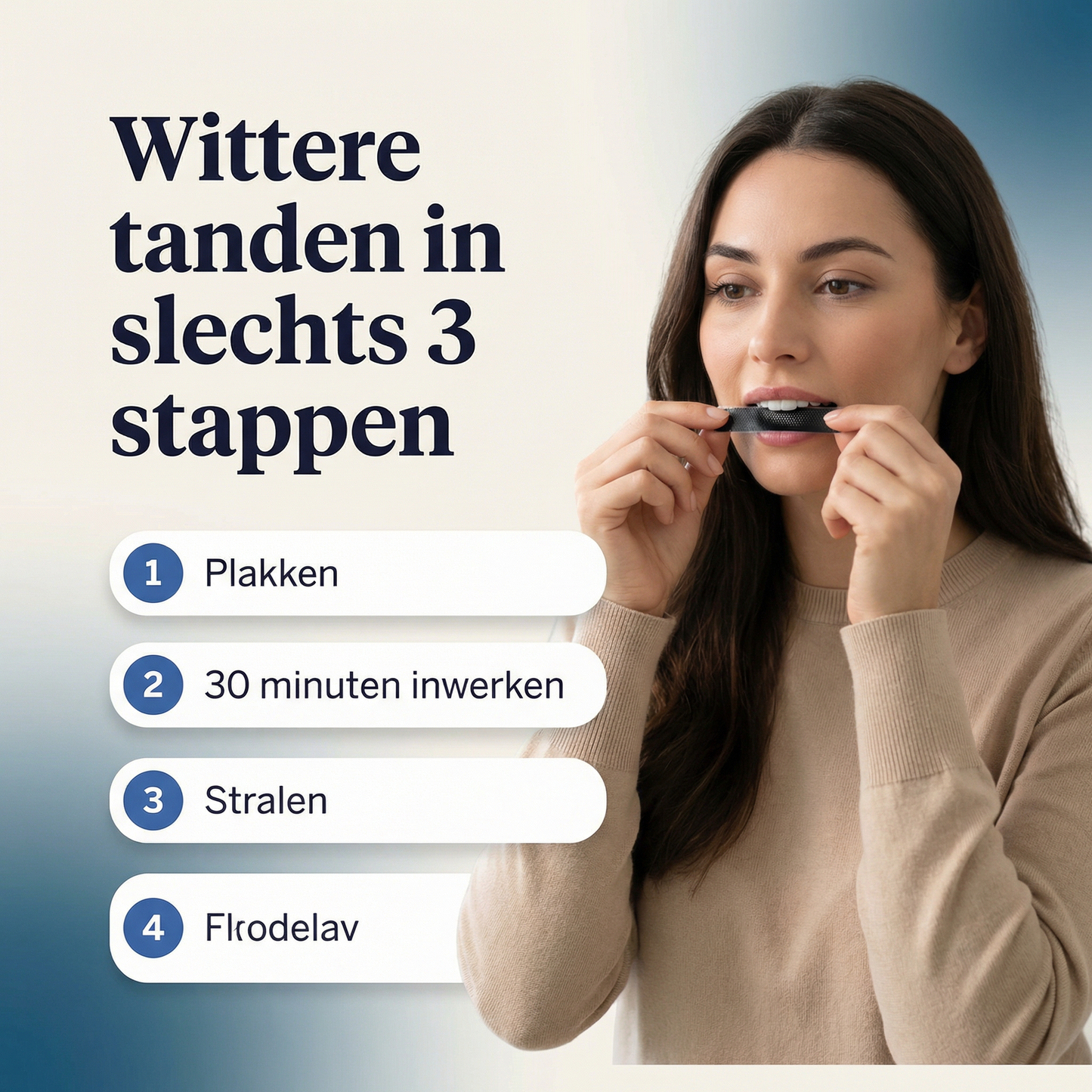 Smilestrips whitening strips kuur voor witter ogende tanden zonder peroxide