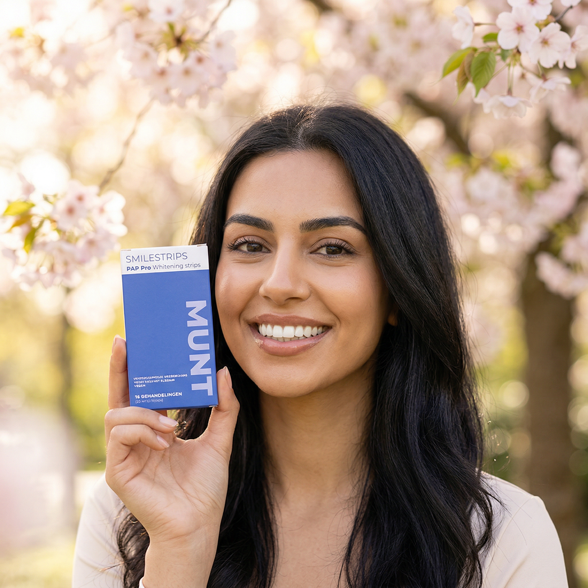 Peroxidevrije PAP whitening strips geschikt bij gevoelige tanden